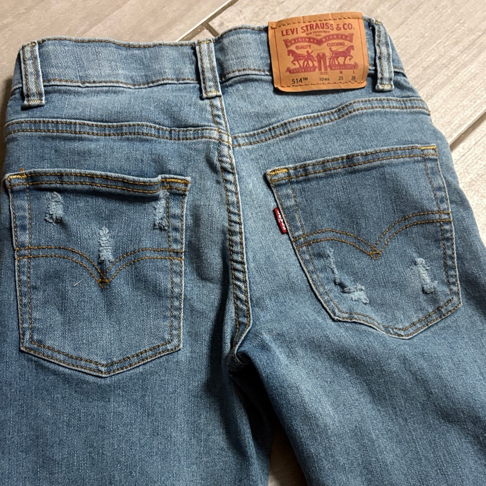 Levi's Boys Blue Straight Jeans